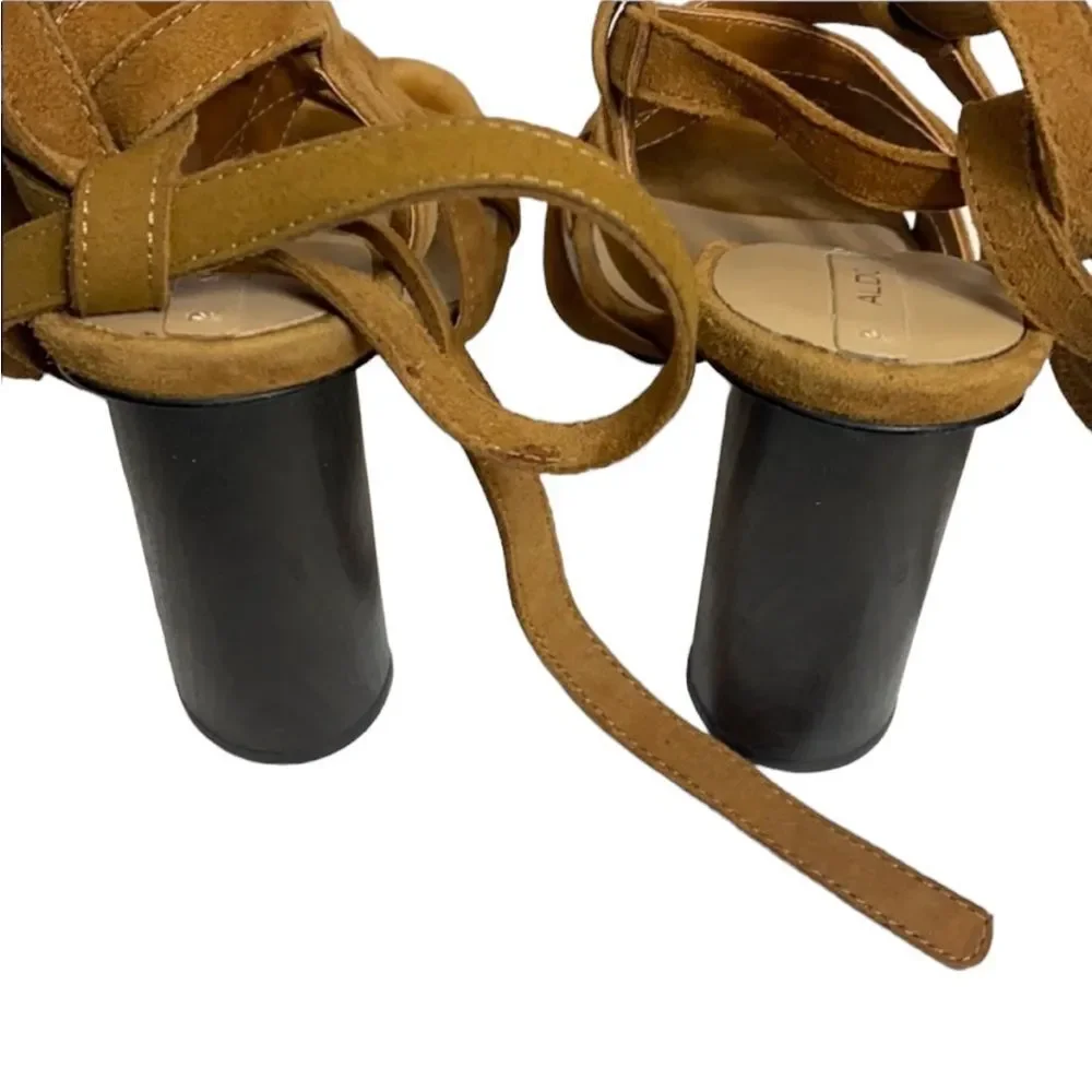 Aldo Suede Strappy Heels Size 7